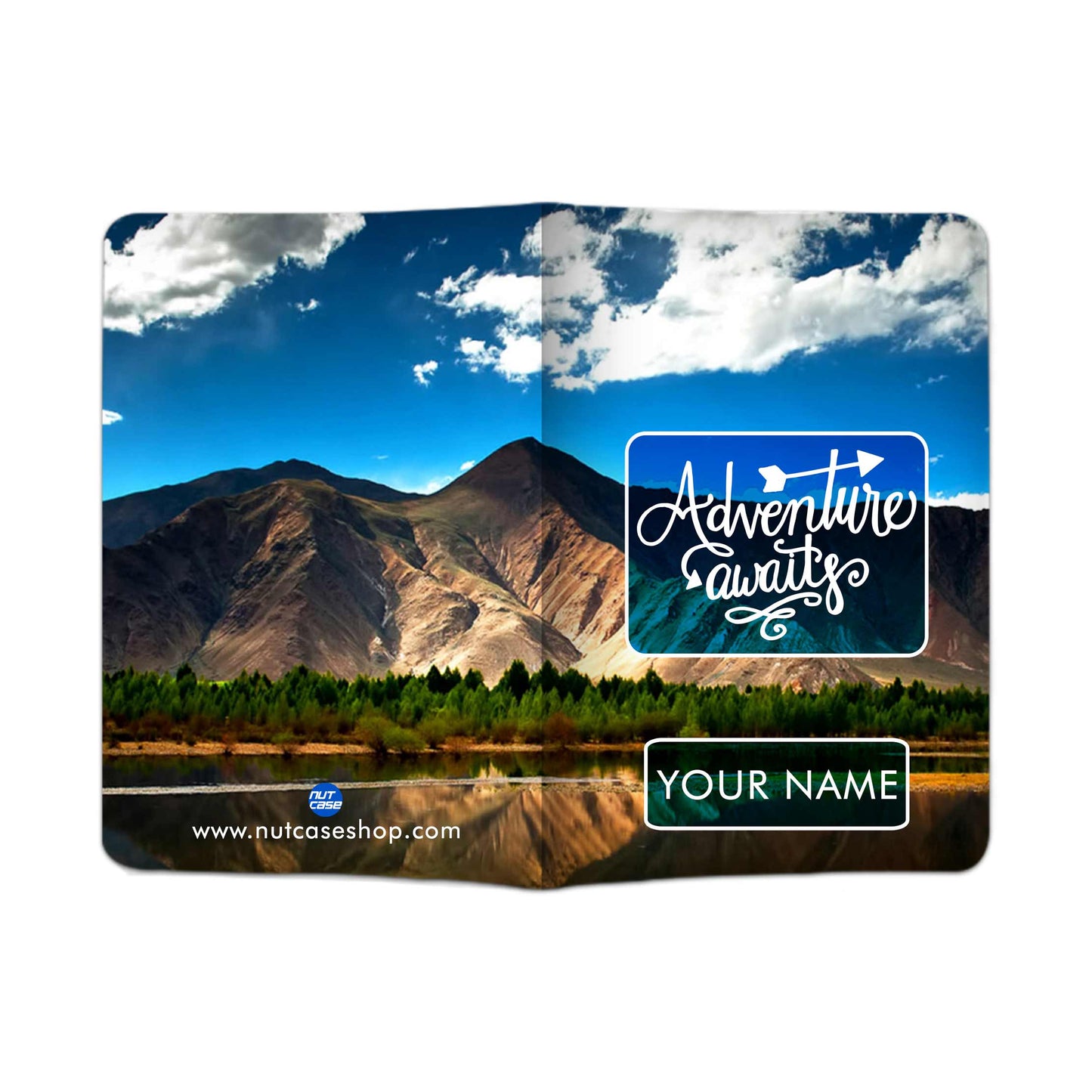 Customized Passport Cover and Luggage Tag Set - Adventure Awaits Nutcase