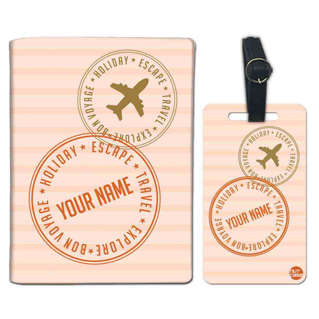 Classy Passport Cover for Him -  Holiday Escape Pink
