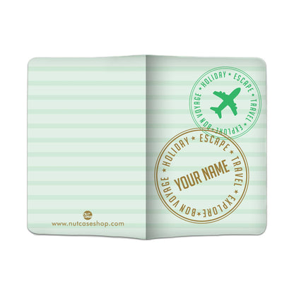 Customized Passport Cover Baggage Tag Set - Holiday Escape Nutcase