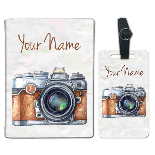 Personalised Passport Cover Travel Suitcase Tag - Camera Nutcase