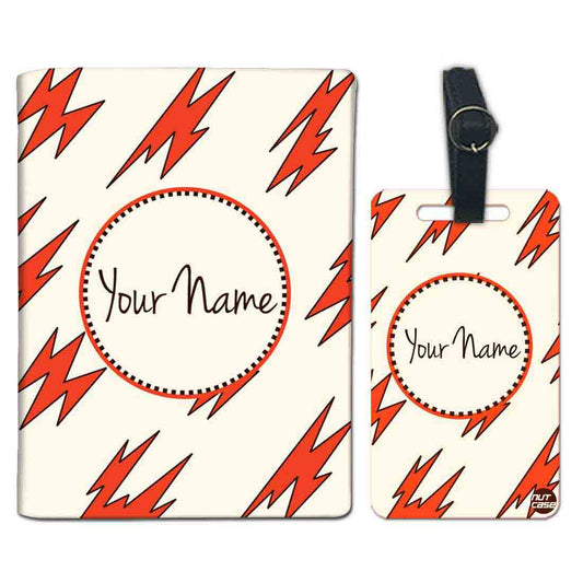 Personalized Passport Cover Travel Suitcase Tag - Lightning Nutcase