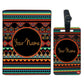 Classic Personalized Passport Cover -  Aztec Pattern