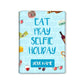 Customized Passport Cover Travel Luggage Tag - Eat Pray Holiday Nutcase