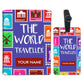 New Personalized Passport Cover -  The World Traveller