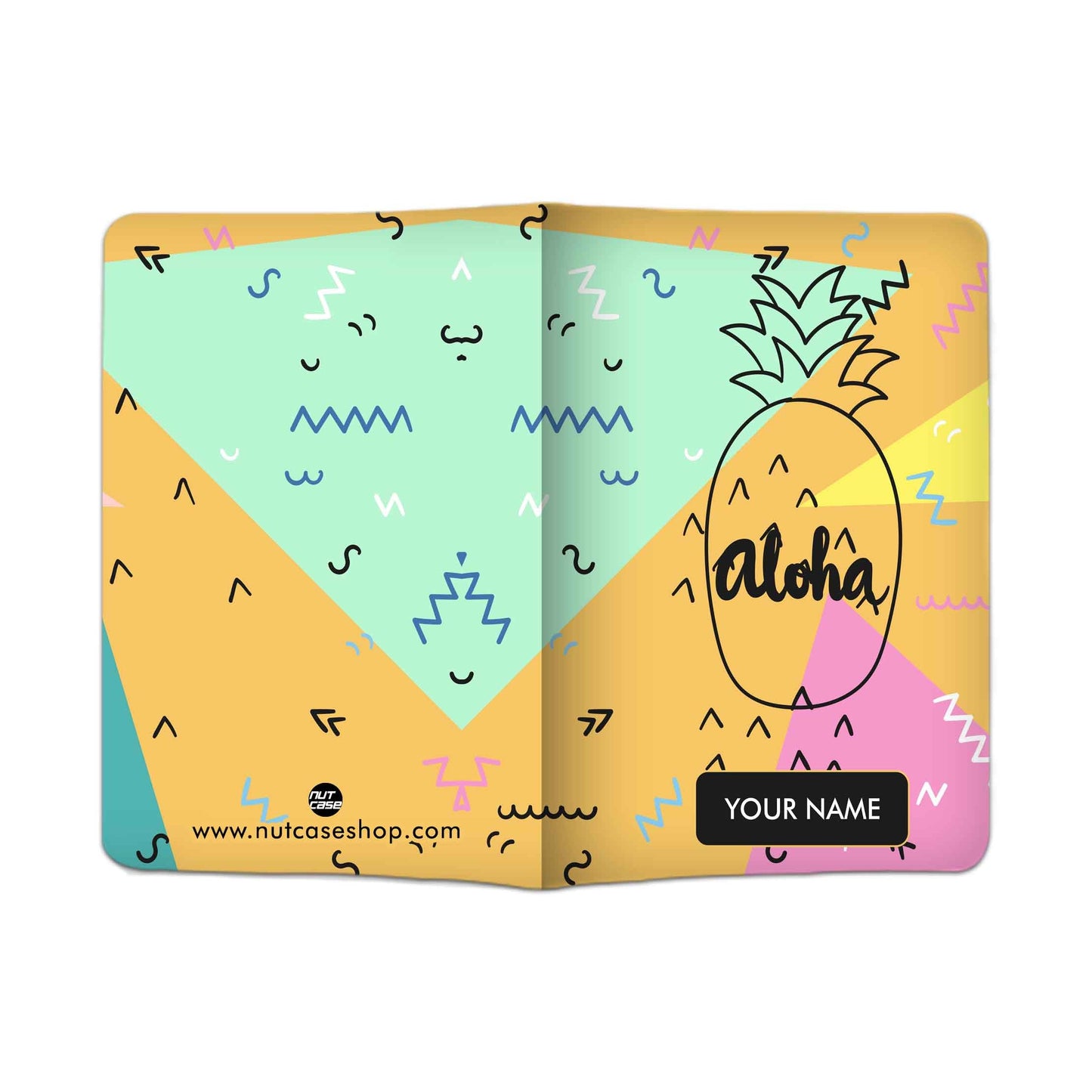 Personalized Passport Cover With Name Suitcase Tag - Aloha Nutcase