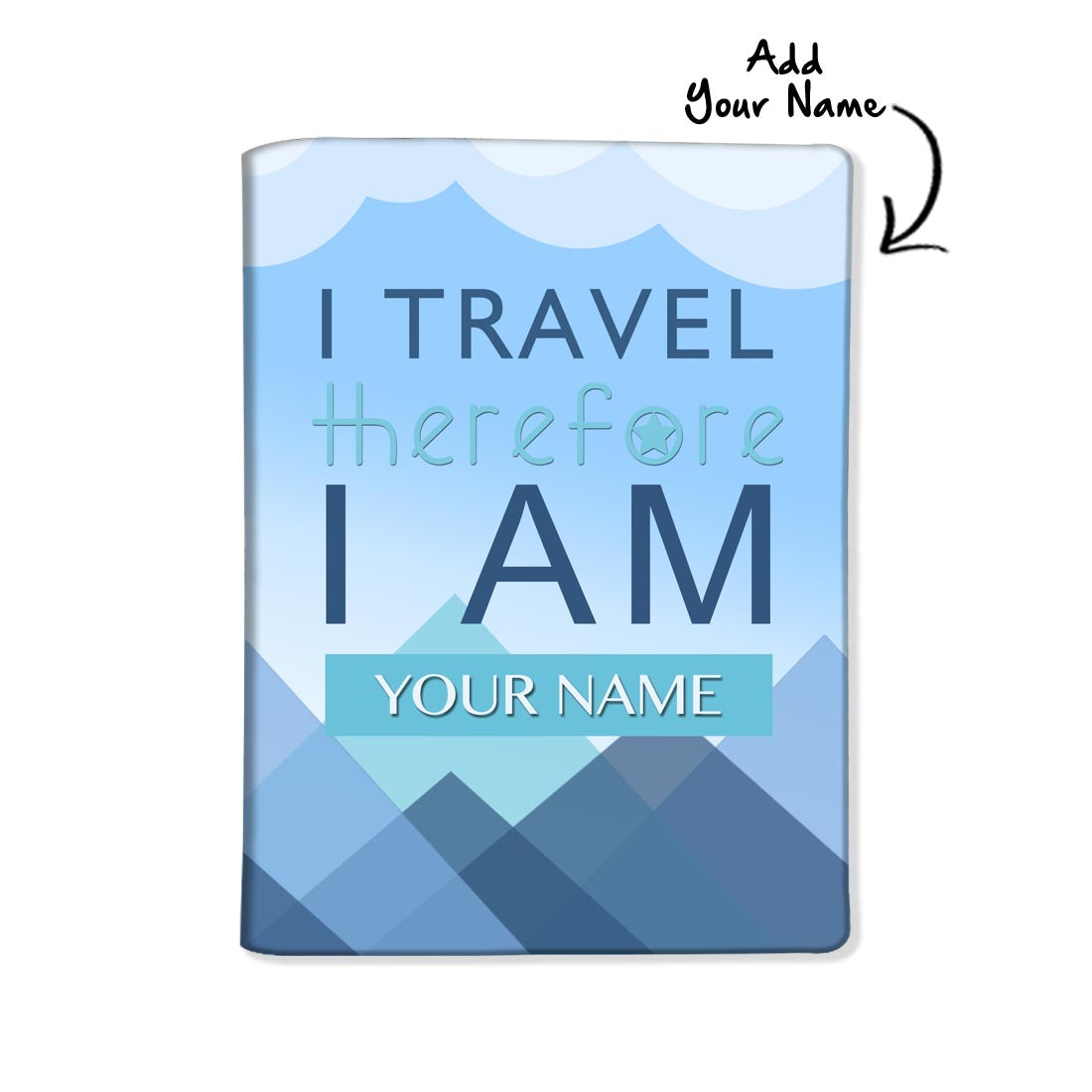 Personalized Passport Cover Travel Luggage Tag - I Travel Therefore Nutcase