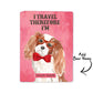 Customized Passport Cover Travel Suitcase Tag - Cute Dog Nutcase