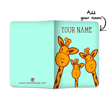 Personalised Passport Cover Suitcase Tag Set - Giraff Nutcase