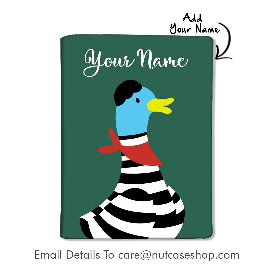 Customized Passport Travel With Luggage Tag - Baby Duck Nutcase