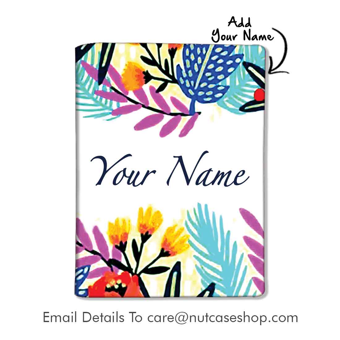 Customized Passport Cover Luggage Tag Set - Floral Nutcase