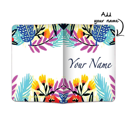 Customized Passport Cover Luggage Tag Set - Floral Nutcase