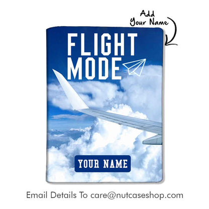 Personalised Passport Cover Travel Luggage Tag - Flight Mode Nutcase