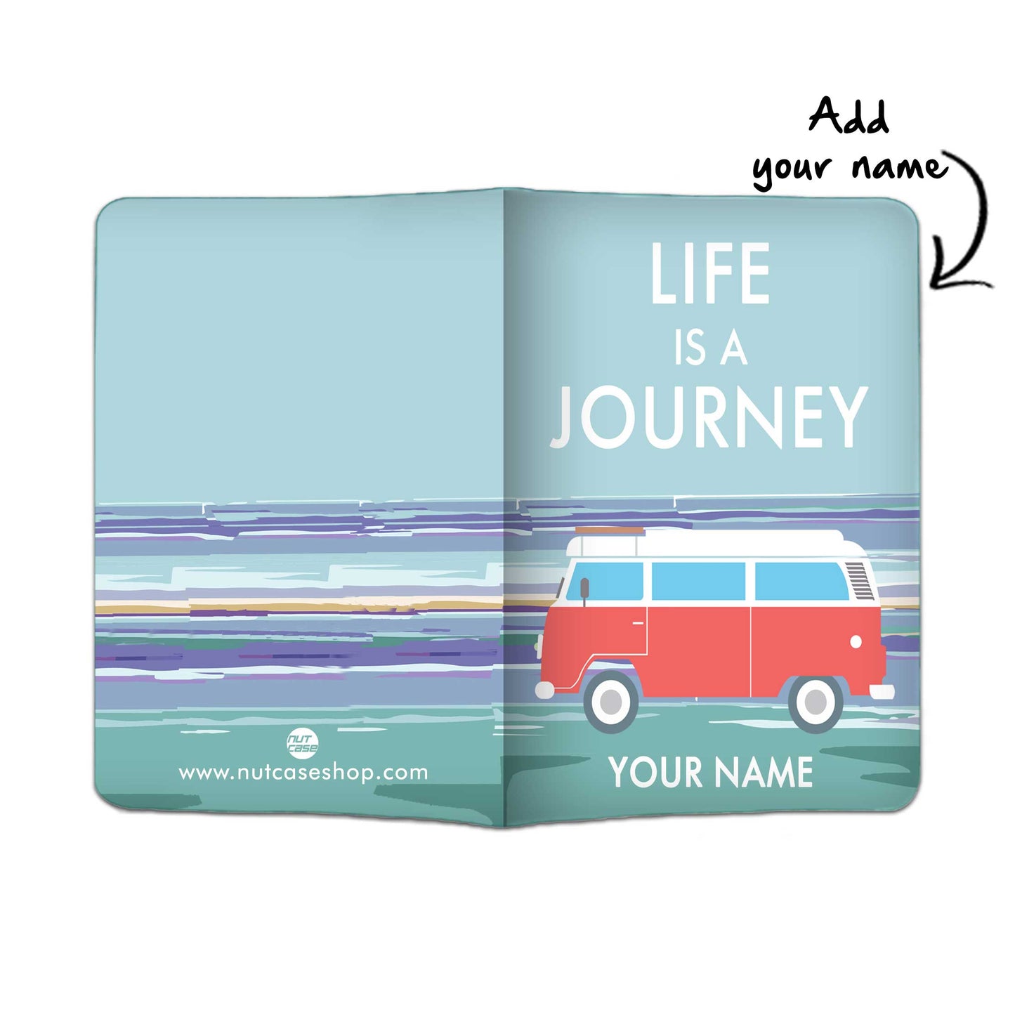 Customized Passport Cover Travel Suitcase Tag - Flie is A Journey Nutcase