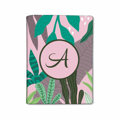 Personalized Passport Cover Baggage Tag Set - Pink Tropical Vibes Nutcase