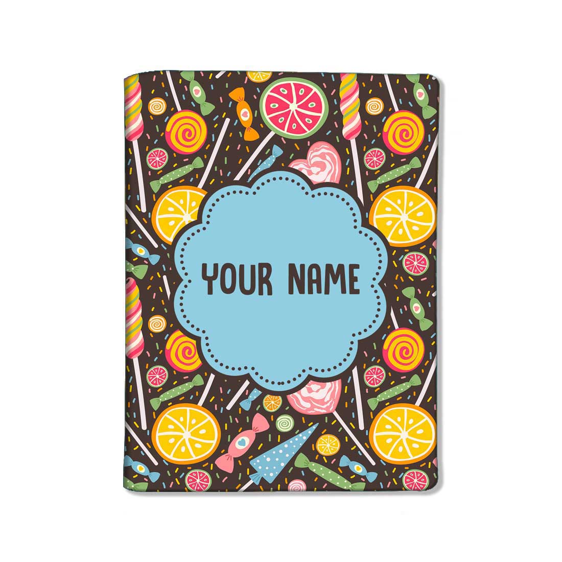 Personalised Passport Cover Luggage Tag Set - Lemon and Candy Nutcase