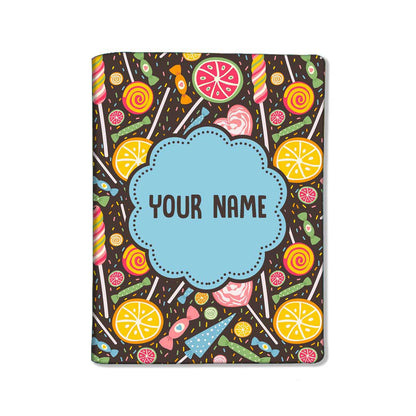 Personalised Passport Cover Luggage Tag Set - Lemon and Candy Nutcase