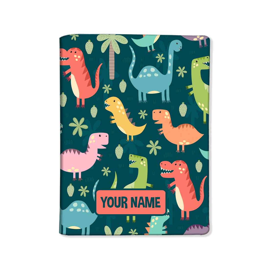 Customized Passport Cover Baggage Tag Set for Children - Sweet Dinosaurs Nutcase