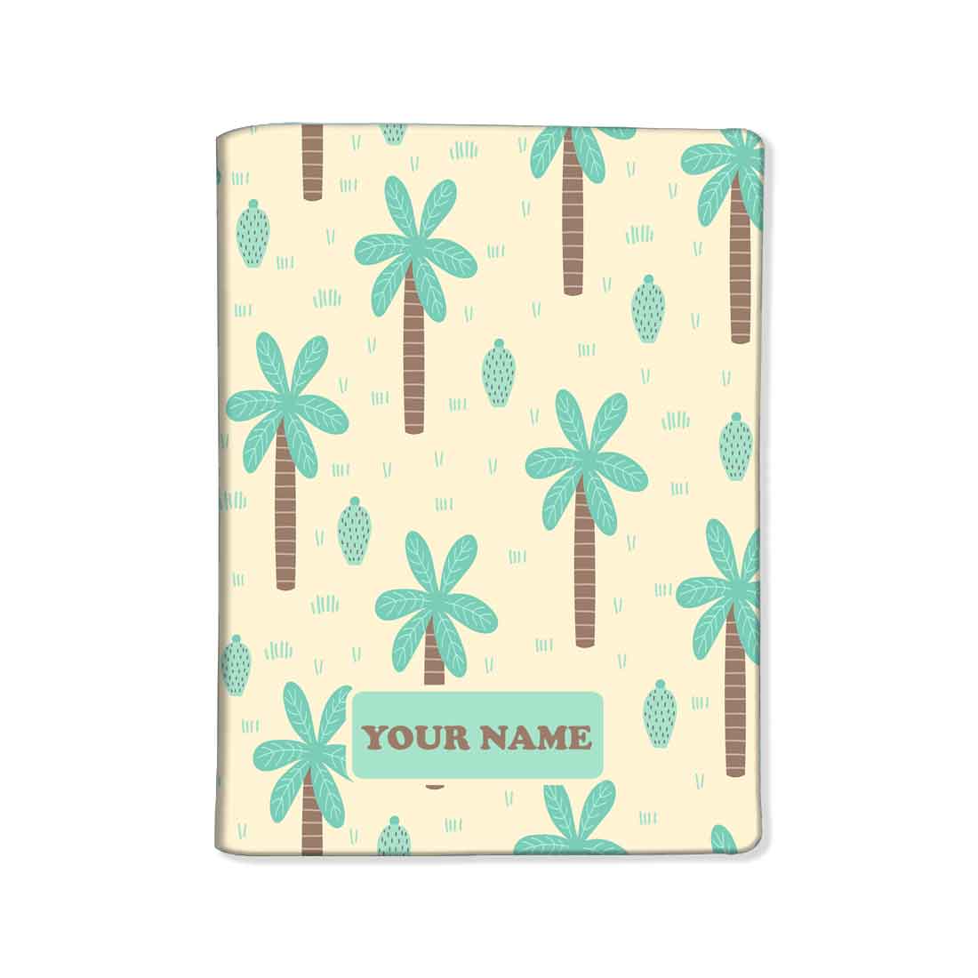 Personalised Passport Cover Suitcase Tag Set -Palm Tree Nutcase