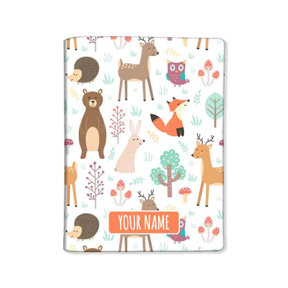 Personalized Children Passport Cover Luggage Tag Set -Cute Animal Nutcase