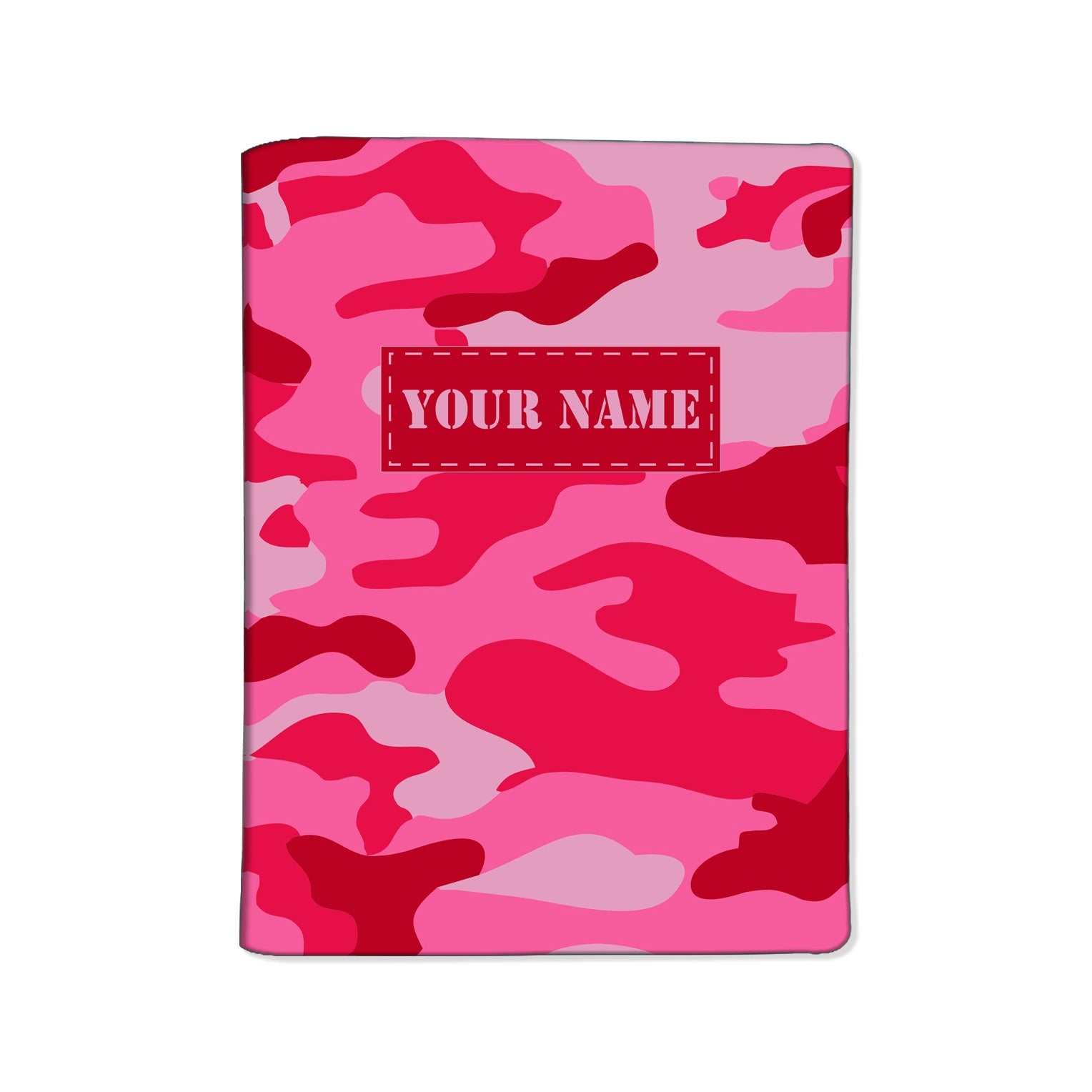 Personalised Passport Cover Luggage Tag Set -Pink Camoflage Nutcase