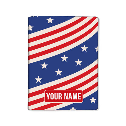 Personalized Passport Cover Luggage Tag Set - USA Star Nutcase