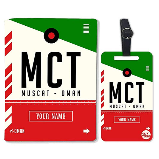 Personalized Passport Cover Luggage Tag Set - Muscat - Oman Nutcase
