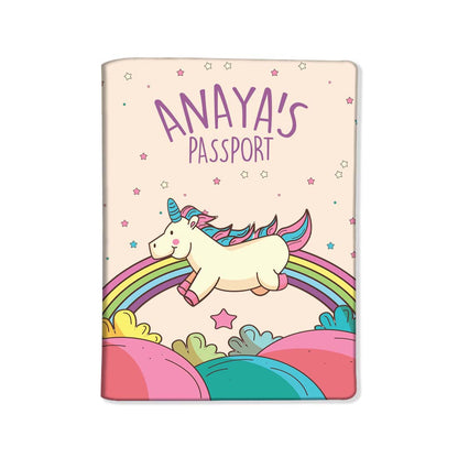 Personalized Passport Cover Suitcase Tag Set - Unicorn Nutcase