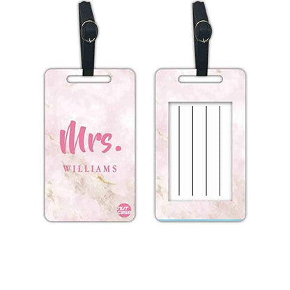 Personalised Mr & Mrs Passport Cover Anniversary Gifts for CouplesLuggage Tag  -  Mrs Traveller Nutcase