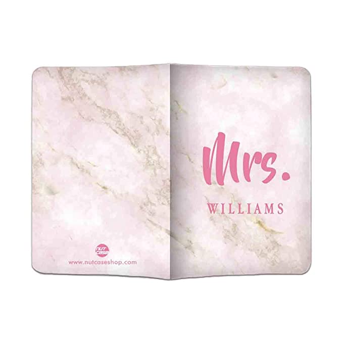 Personalised Mr & Mrs Passport Cover Anniversary Gifts for CouplesLuggage Tag  -  Mrs Traveller Nutcase