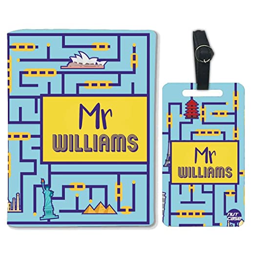 Customized Mr & Mrs Couples Passport Covers Suitcase Tag - Mr Traveller Nutcase