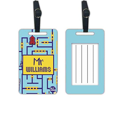 Customized Mr & Mrs Couples Passport Covers Suitcase Tag - Mr Traveller Nutcase