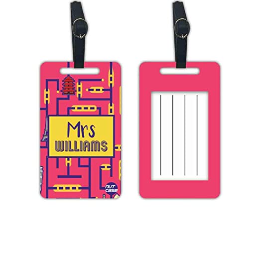 Customized Mr & Mrs Passport Cover Anniversary Gifts for CouplesLuggage Tag -  Mrs Traveller Nutcase