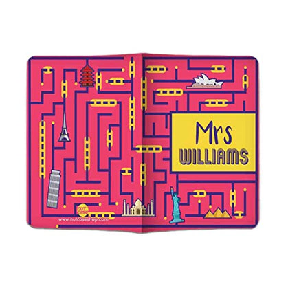 Customized Mr & Mrs Passport Cover Anniversary Gifts for CouplesLuggage Tag -  Mrs Traveller Nutcase