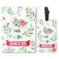 Personalised Passport Cover Suitcase Tag Set for Children - Cute Koala Nutcase