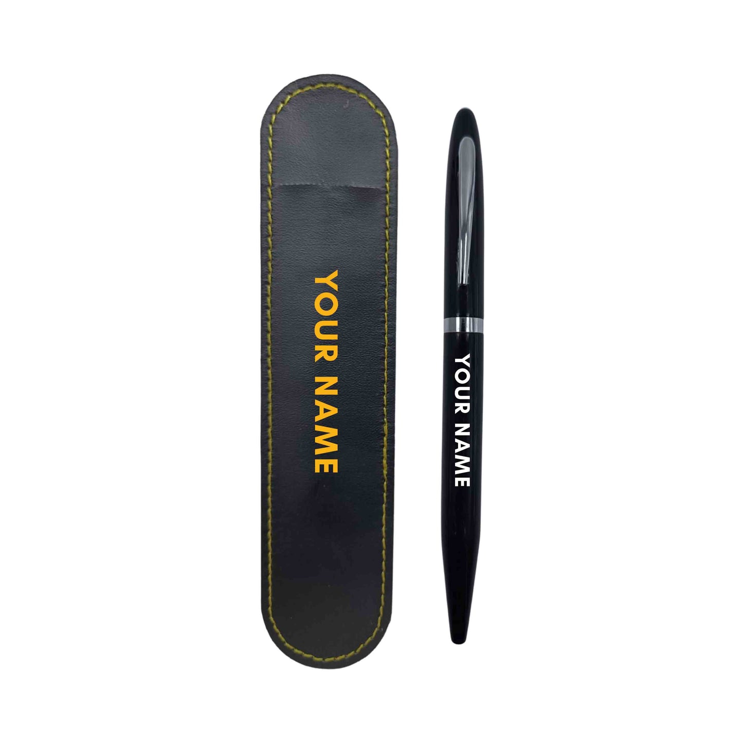 Customized Name Printed Pen Engraved Corporate Gifts for Office ( Black)  - Name