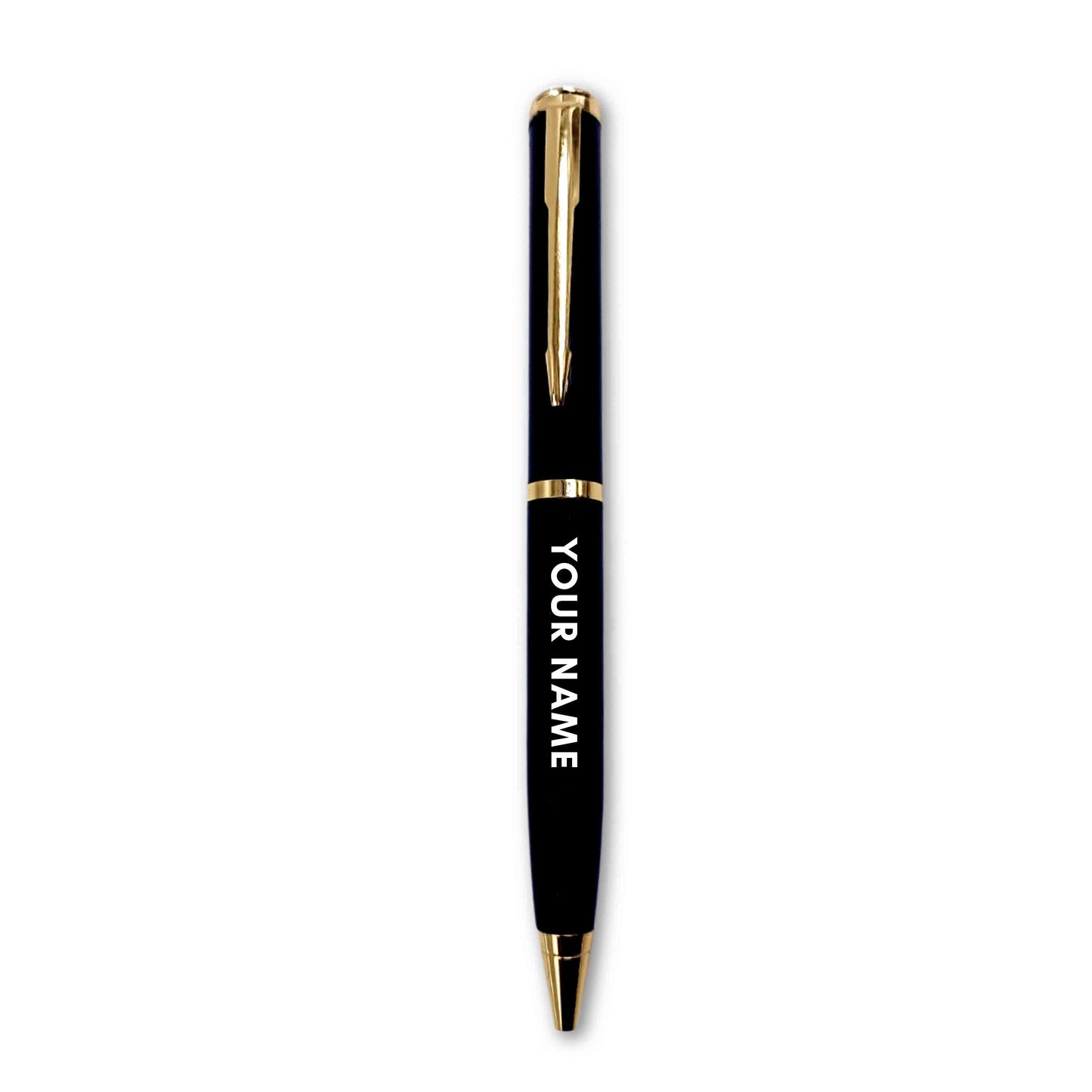 Customized Pen With Name Engraved for School Collage Friends (Black) - Your Name