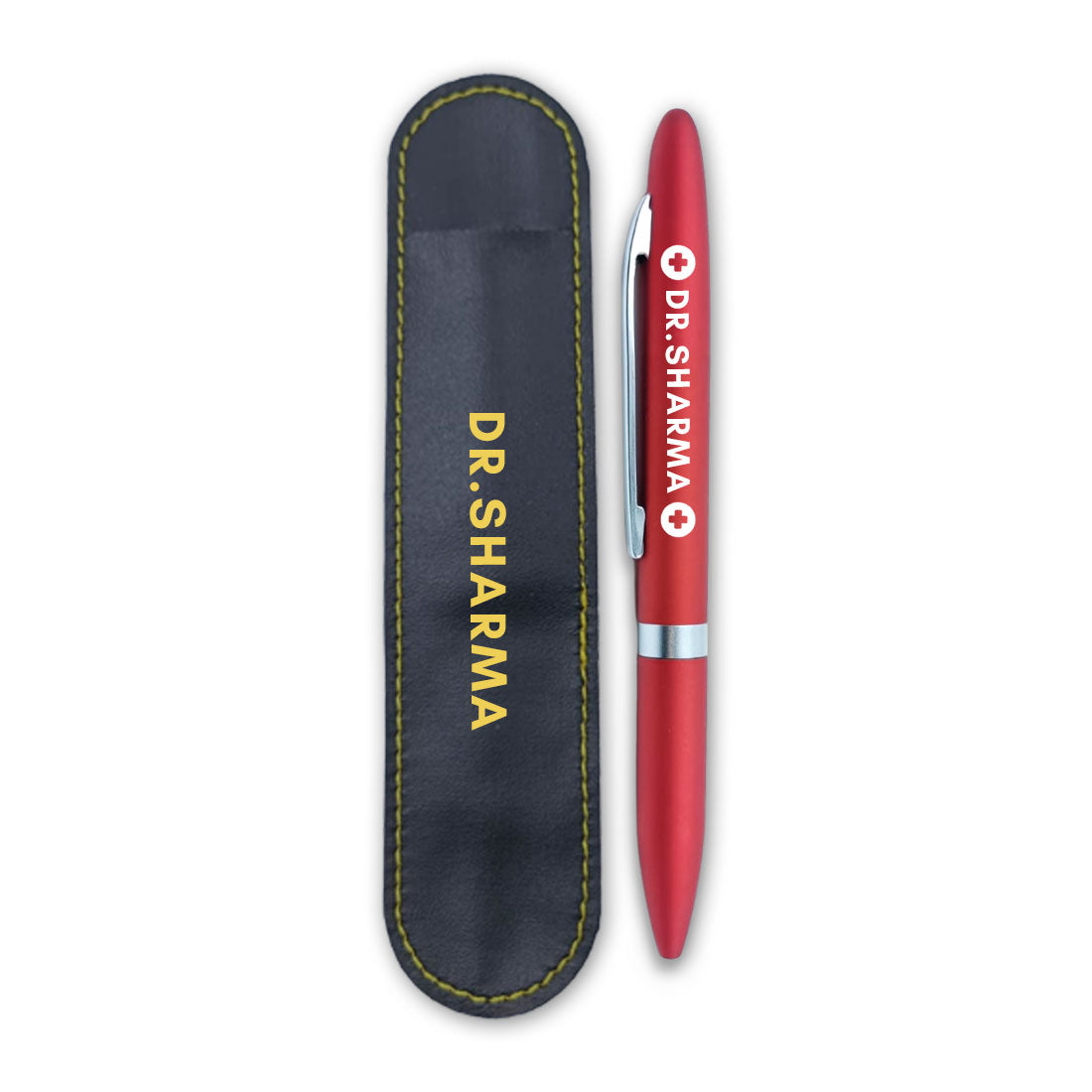 Engraved Personalised Pens for Doctors Unique gift for Doctor (Red) - Dr Add Name