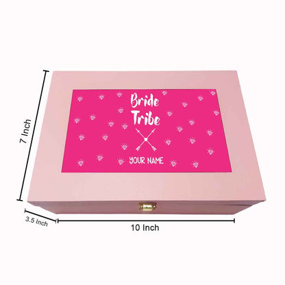 Customized Brides Maid Boxes for Women Wedding Add Name  - Bride Tribe