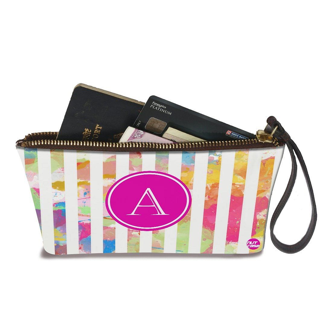 Small Pouches For Ladies - Watercolor Vertical Nutcase