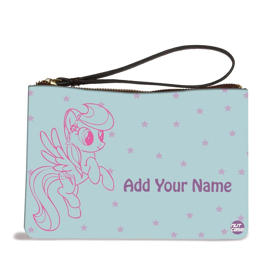 Small Leather Coin Purse - Cute Girl Nutcase