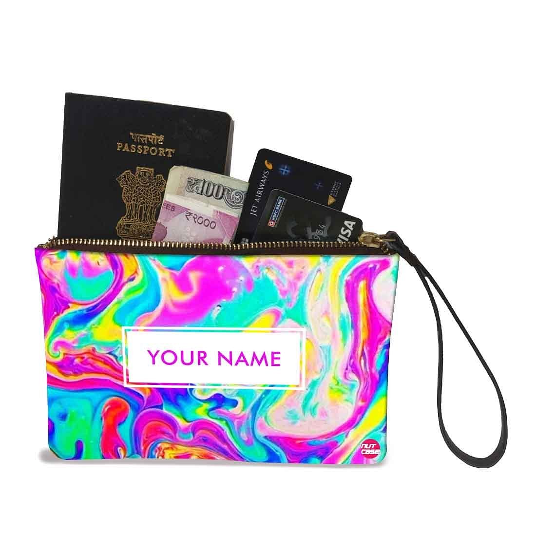 Womens Pouch Purse - Oil Paint Nutcase