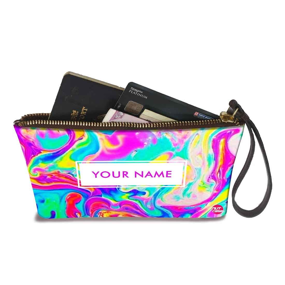 Womens Pouch Purse - Oil Paint Nutcase