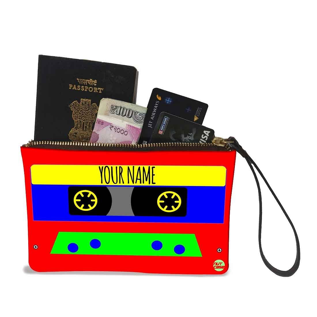 Small Hand Pouch - Red Cassette Nutcase