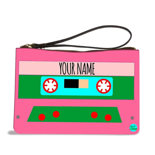 Wristlet Pouch - Pink Cassette Nutcase