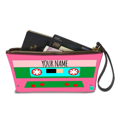 Wristlet Pouch - Pink Cassette Nutcase