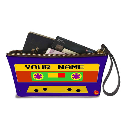 Pouch Bag For Women - Blue Cassette Nutcase