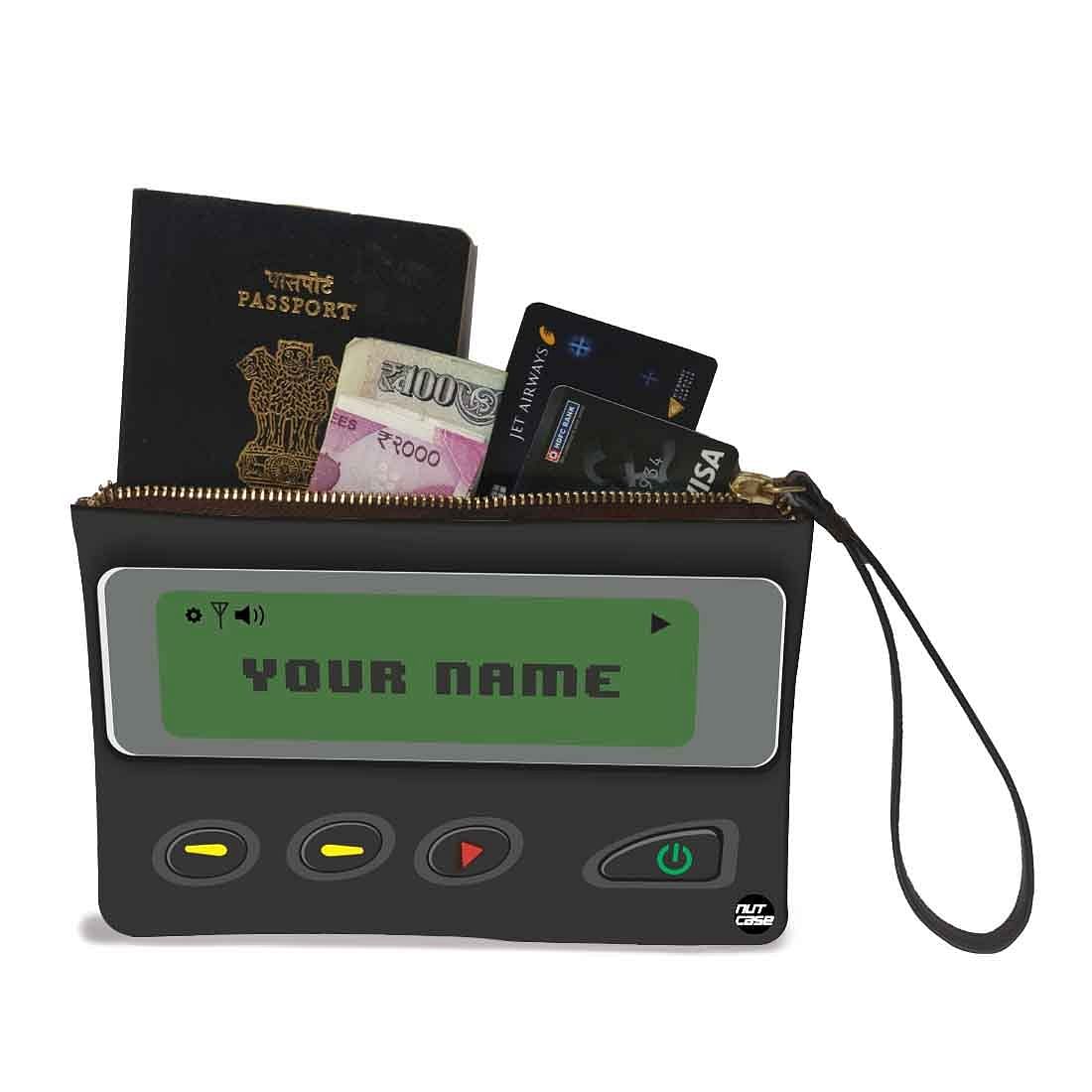 Small Leather Coin Purse - Battery Design Nutcase