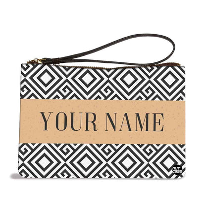 Small Hand Pouch - Black Hexa Pattern Nutcase