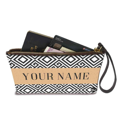 Small Hand Pouch - Black Hexa Pattern Nutcase