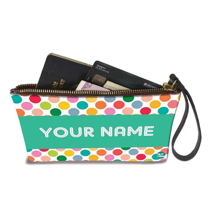 Wristlet Pouch - Multicolor Dots Nutcase
